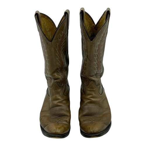 Stivali da cowboy vintage TONY LAMA 6616 da uomo taglia 8,5 D etichetta oro - Foto 2 di 15