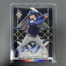 Topps Pete Crow-Armstrong Transcendent Icons Chrome Autograph Variation /10 Cubs
