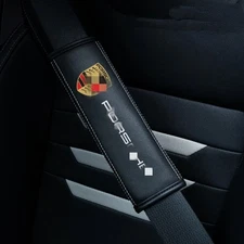 2pc Car Seat Belt Cover Shoulder Cushion Pad Interior Accessories For Porsche