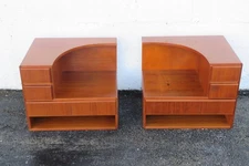 Komfort Danish Modern Large Nightstands End Bedside Tables a Pair 6177