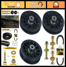 2 Pack Pulley Flat Idler Pulley Set for Craftsman Husqvarna Mowers, Replaces 1