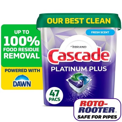 Cascade Platinum Plus Dishwasher Pods, Dishwasher Detergent Soap Tabs