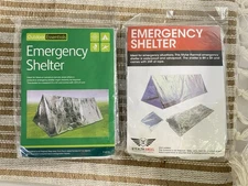 2 NWT Outdoor Essentials Emergency Shelter Thermal Rescue Tent A9, Waterproof.