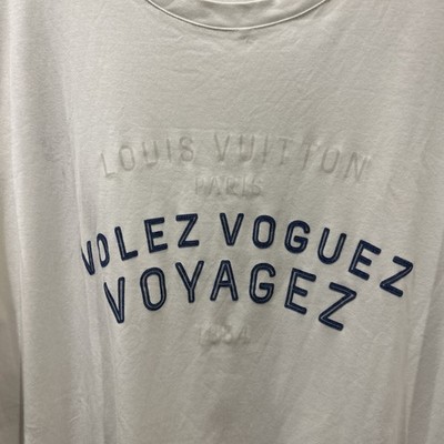 louis vuitton voyagez t shirt size 5L white volez voguez | eBay