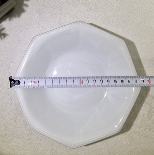 Vintage White Octagonal Bowl – Johnson Brothers Heritage Style – 19 cm Tableware - Picture 8 of 10