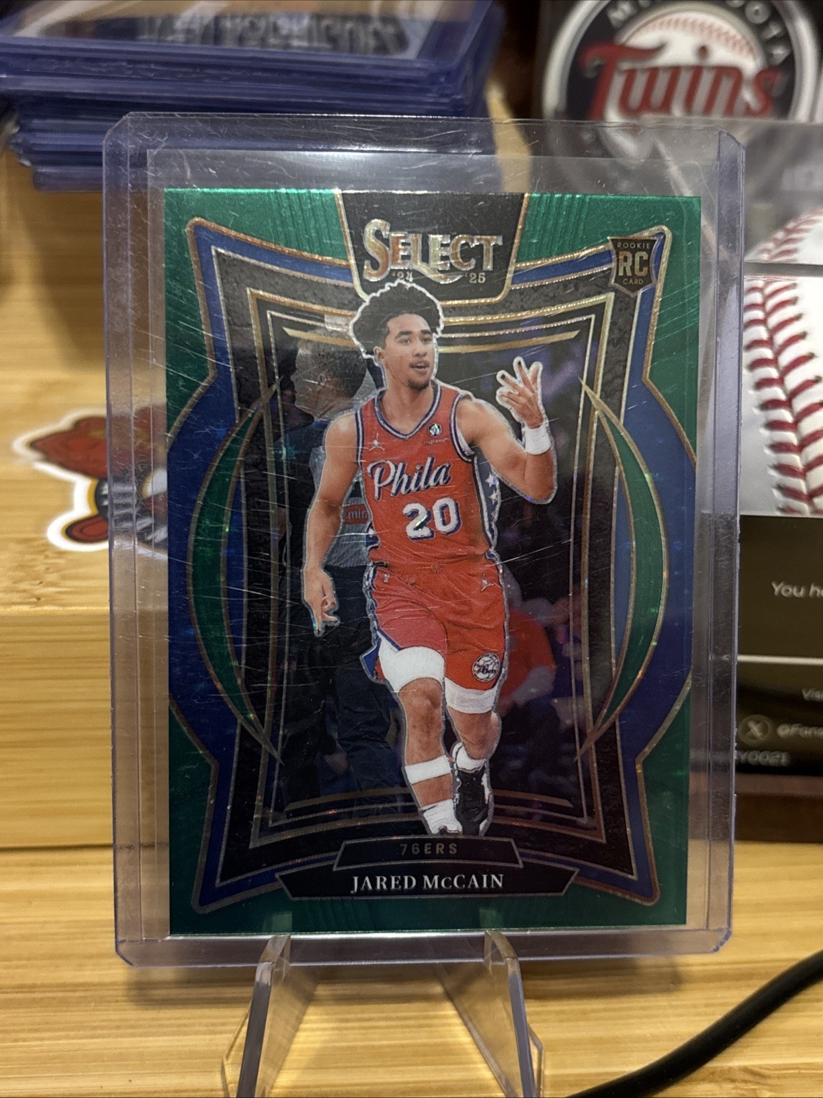 2024-25 Panini Select - Concourse Jared McCain #82 Green Stars Prizm (RC)