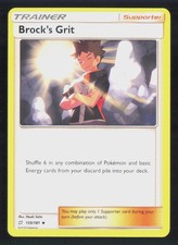 Pokemon Brock's Grit Team Up 135/181 LP/MP 1