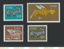 Ireland (Irish Eire) MNH Stamps 1969 Definitive  (pre-decimal) 5/- set