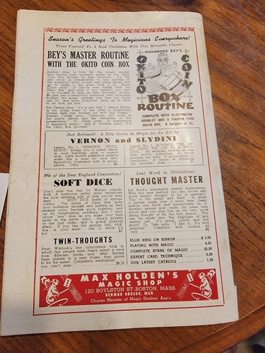 LINKING RING Magazine For Magicians 1953 December - Picture 2 of 2