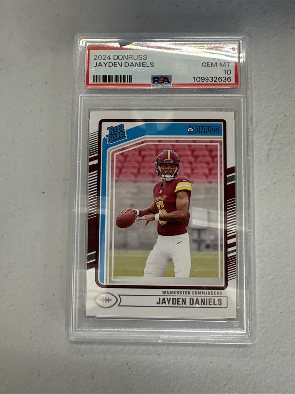 2025 Panini Donruss Jayden Daniels Rated Rookie PSA 10