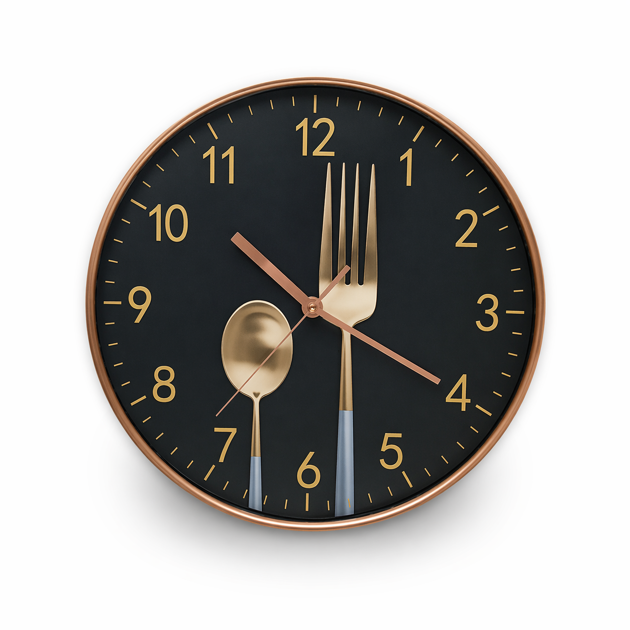 Reloj De Pared Cocina Diseño Moderno 30CM Decoración Casa Marrón