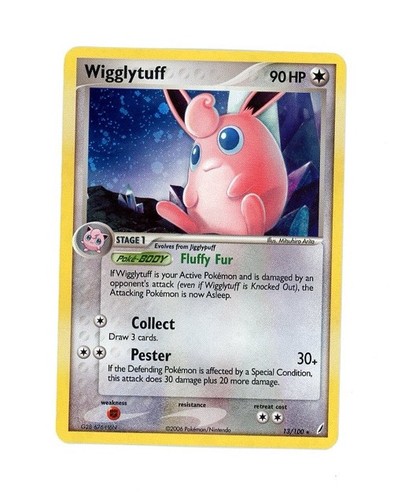 2006 Pokemon WIGGLYTUFF HOLO 13/100 RARE! LP