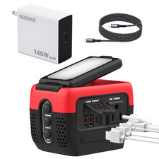 240W Pure Sine Wave Power Inverter For Milwaukee 18V  140W PD 3.1 Fast Charger