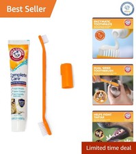 Healthy Dog Dental Care Kit: Chicken-Flavored Enzymatic Toothpaste Tools