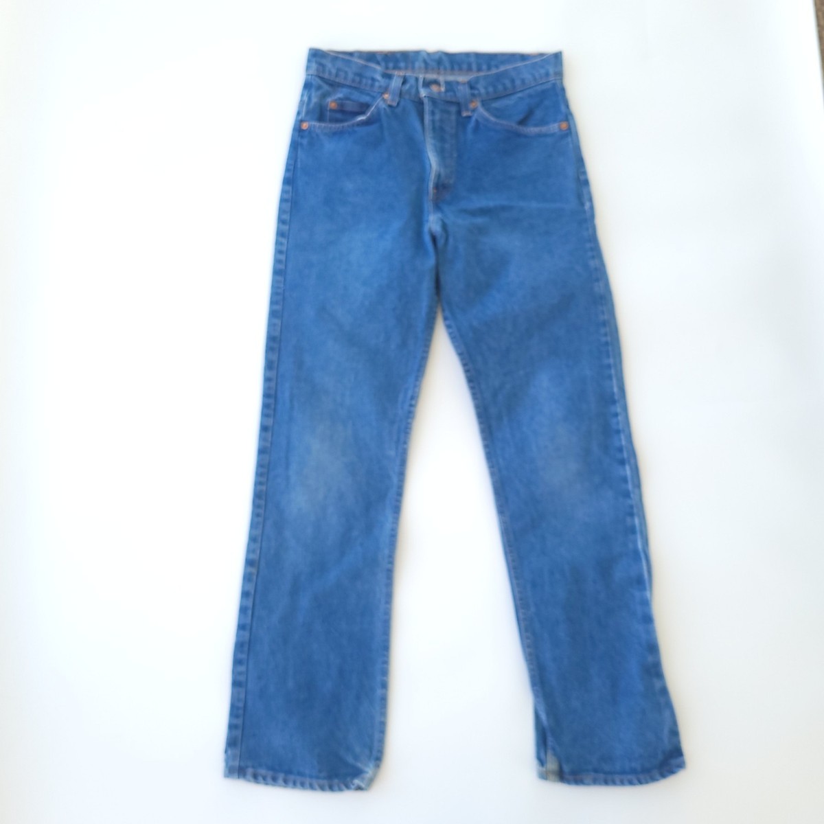 Vtg 1982 Levi's 509 Jeans Mens 31x30 Orange Tab Straight Leg Blue