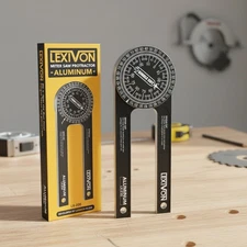 Precision Laser Engraved 7-Inch Aluminum Angle Finder for Accurate Miter Cuts