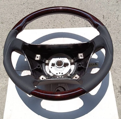 1992-98 for Mercedes S600 S500 420 W140 Steering Wheel Walnut Wood Black Leather
