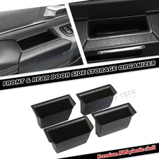4pcs Driver&Passenger Door Side Insert Storage Tray For Dodge RAM 1500 2019-2025