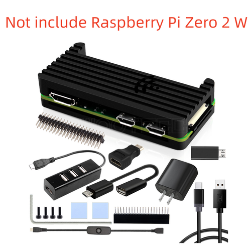 Raspberry Pi Zero 2 W Aluminum Enclosure CNC Armored Shell Case with Power - Picture 13 of 13