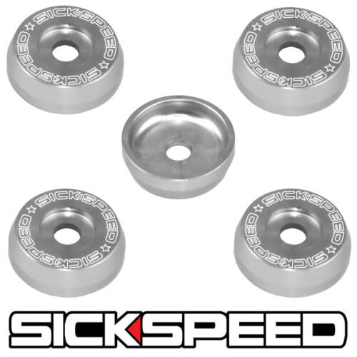 5 PC POLISHED ANODIZED BILLET ALUMINUM VALVE COVER WASHERS FOR K SERIES ENGINE - Picture 1 of 1
