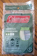 Vintage Coleman String Tie Mantles - Model #21A104 - Sealed package of 4