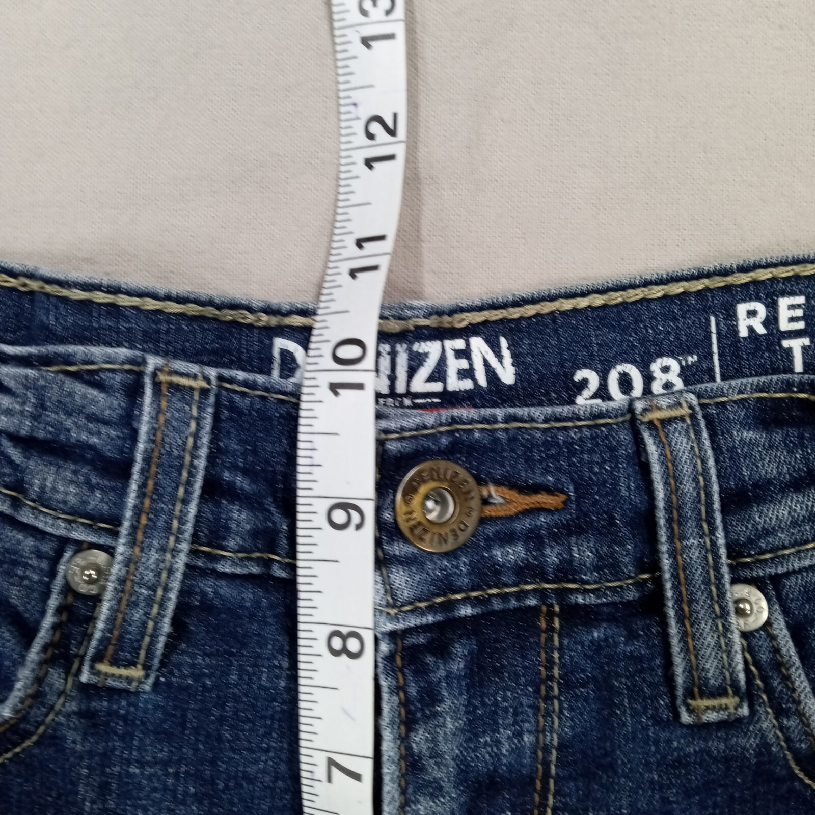 Denizen By Levis 208 Regular Tapered Fit Jeans Mens S… Gem