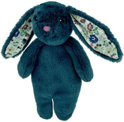 Pet Lou Floppy Rabbit, 13-inch Height, Navy Blue, Super Soft, Animal Plush Toys