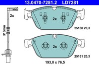 BremsbelÄGe Audi P. A8 09-/Q5 12- Keramik
