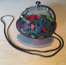 Multi-Color Egg Shape Crystallized Evening Clutch Swarovski Crystal Bag