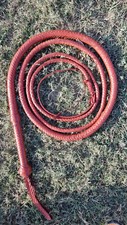 8 Pies Indiana Jones Bullwhip 12 Trenzado Top Grano Tostado Cuero de Vaca Látigo Personalizado