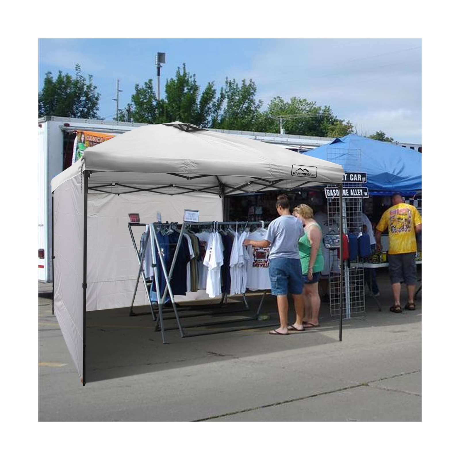 KAMPKEEPER Instant 10X10 Canopy Sidewalls with Zipper for Pop Up Canopy Frame...