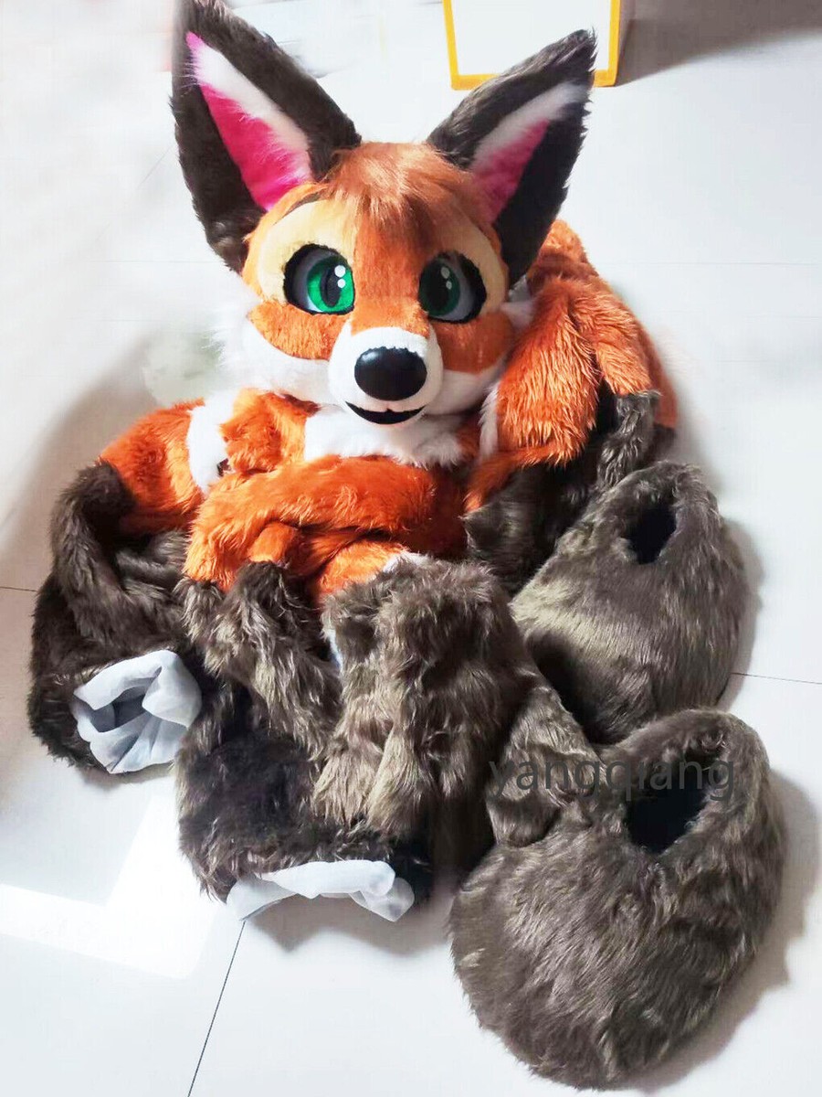 Fursuit Husky Fox Mascot (Suit) Halloween Party Fur Cosplay | eBay