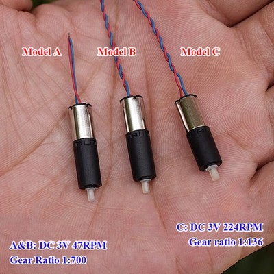 DC 3V/3.7V 50RPM Micro Coreless Planetary Gear Motor – 6mm Shaft For DIY Robot Cars & Small Projects