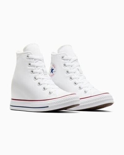 Women Converse Chuck Taylor All Star Wedge Platform Shoes Size 7 White A11908C - Picture 3 of 21