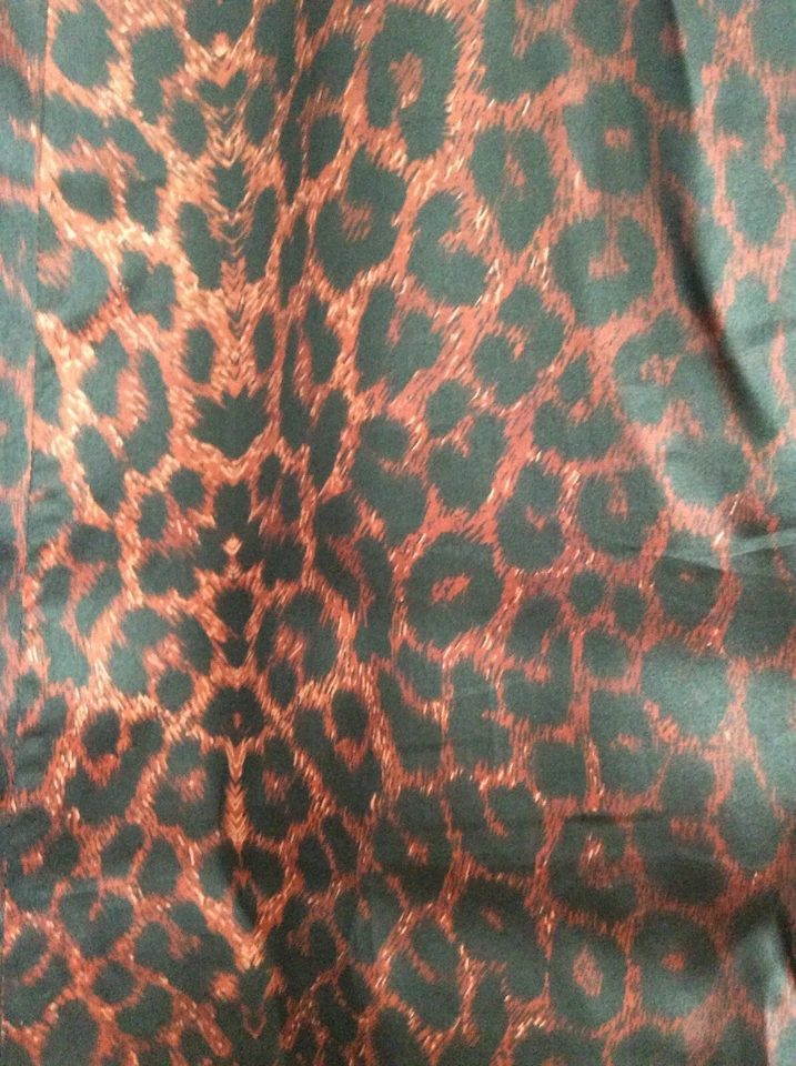 Maxi Falda David Meister Vintage Leopardo Seda Talla 2 Foto 2 de 4