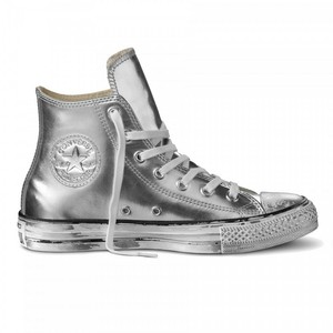 converse silver femme