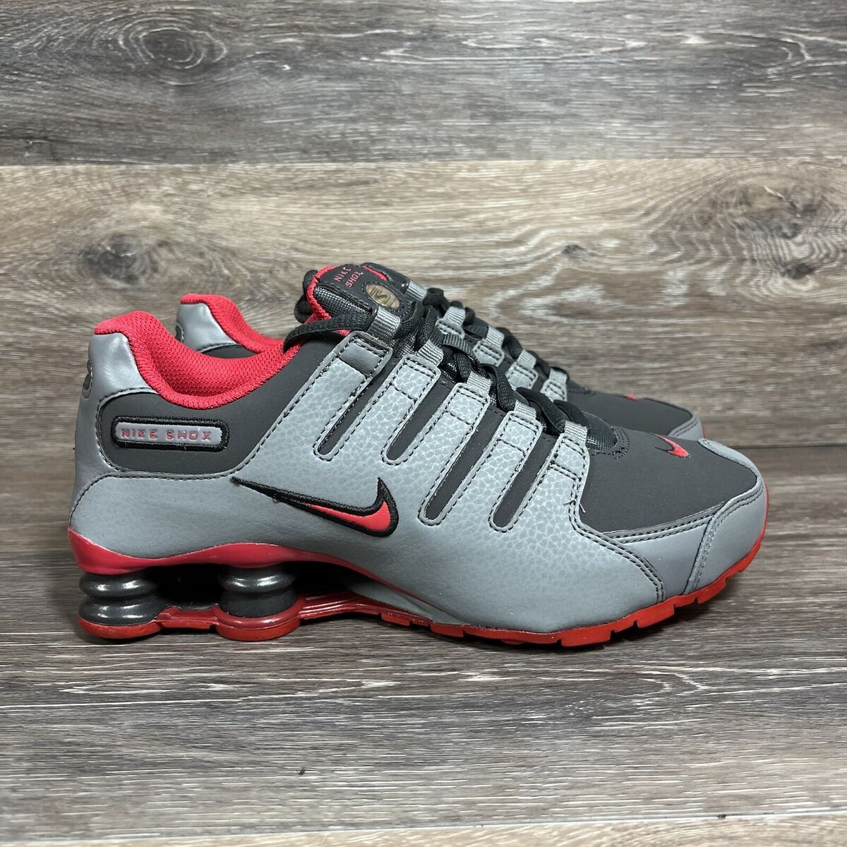 NIKE Shox NZ SI Shoes Size 5.5Y Grey Red Sneakers Running NIKE Shox NZ SI Shoes Size 5.5Y Grey Red Sneakers Running