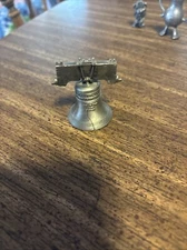 Hudson Liberty Bell Figurine 2" Pewter EUC