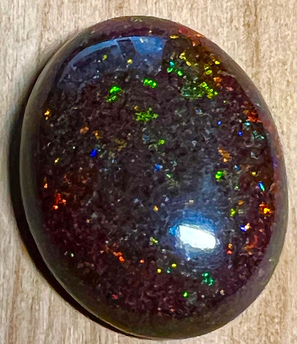 Pacifique パシフィーク Australian opal A2490 Natural Australian Black Opal 1.39 carats | JupiterGem