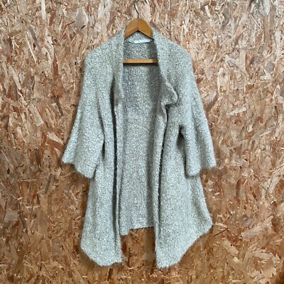 Monari Ivory Beige Open Cardigan Shrug Knit (Size M/L)