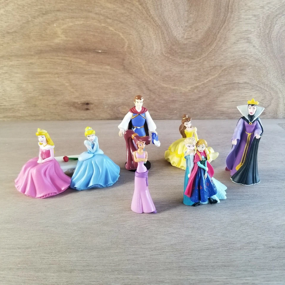 Фигурки принцесс Disney игрушки из ПВХ спящая красавица Золушка принц злая королева - Изображение 3 из 4