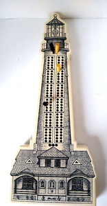 North Coast Trading Company Cowboy Lighthouse Scrimshaw Cribbage Board No Plug