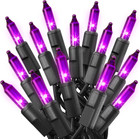 Halloween Lights (20 Feet, 100 Lights) – Purple Halloween Party Decorations Ligh