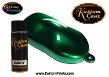 Kustom Canz MOSS GREEN CANDY 12 oz AEROSOL CAN Custom Paint Motorcycle, HOK, 