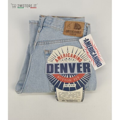 Americanino Jeans Denver Azzurro Straight Paninaro Italy Fit Original Vintage