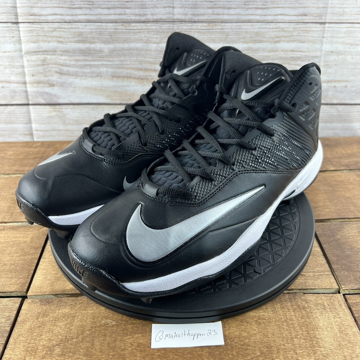 Nike Zoom Code Elite 3/4 Shark Black Football 603370-002 Men Size