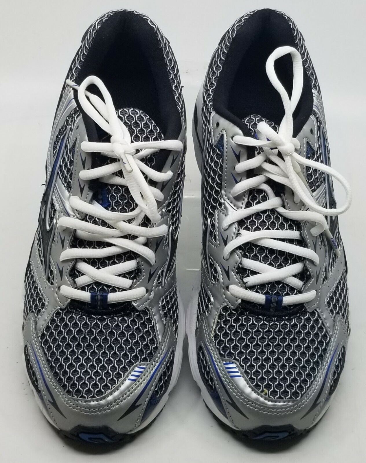 Maak een sneeuwpop Gewoon kalkoen Mizuno Wave Rider 13 Running Mens Shoes 8KN-00227 Silver/Black/Blue Size 7  | eBay