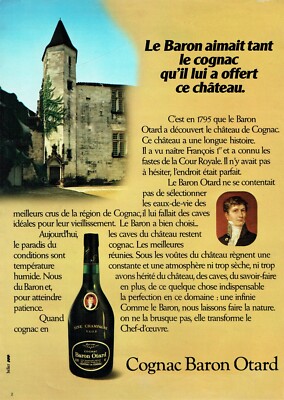  Advertising 0322 1980 Cognac Baron Otard Chateau
