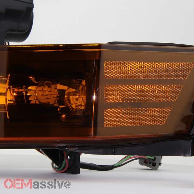 Fit 0610 Jeep Commander SUV Black Headlights + Dark Red Tail Lights
