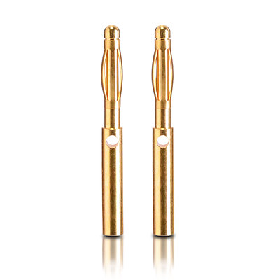 Goldkontakt Verbinder Stecker mit Buchse 2.0 mm 1 Paar partCore 100152